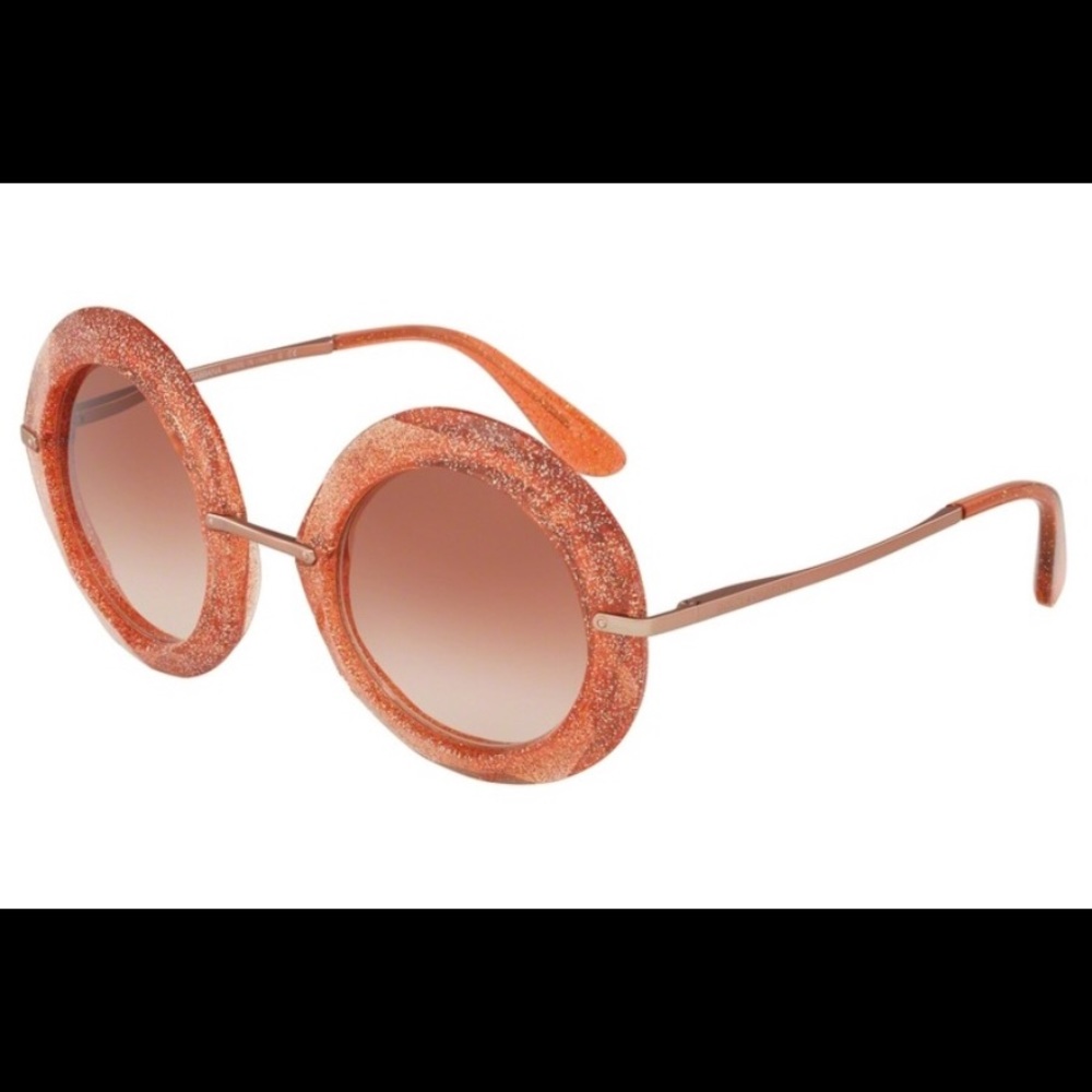 Dolce & Gabbana 6105 Pink Glitter Sunglasses